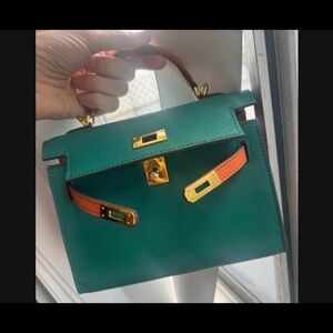 Guess Teal and Tangerine Baby Bag